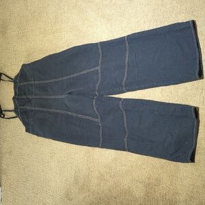 Urban Outfitters Black Linen Jumpsuit Overalls Harley Small